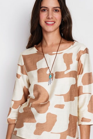 Blouse en lin - Beige