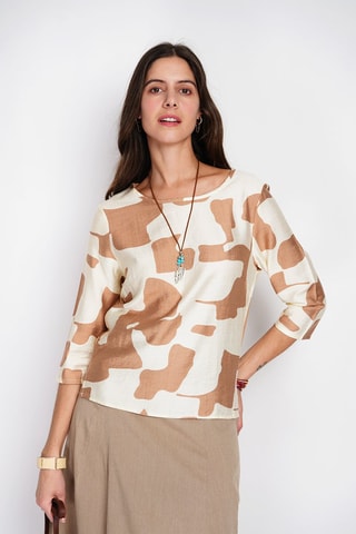 Blouse en lin - Beige
