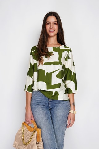 Blouse en lin - Vert
