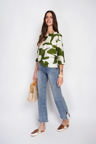 Blouse en lin - Vert
