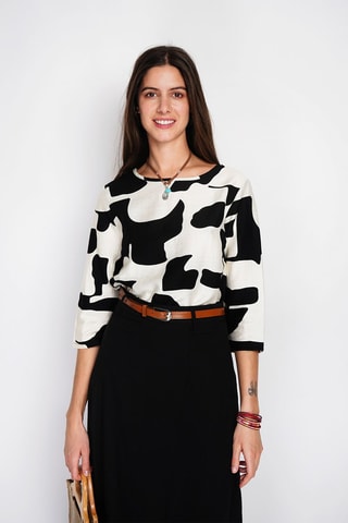 Blouse en lin - Noir