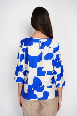 Blouse en lin - Bleu