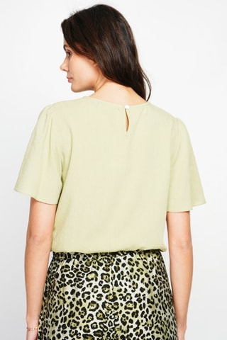 Top en lin - Vert