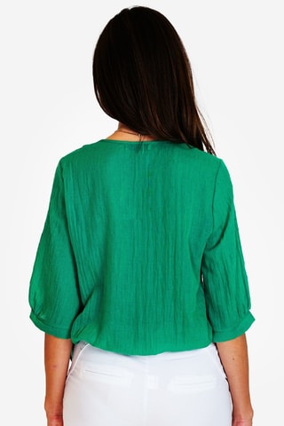 Top en lin - Vert