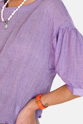 Top en lin - Violet