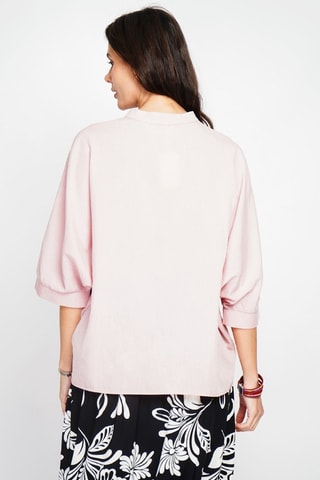 Top en lin - Rose