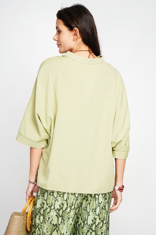 Top en lin - Vert