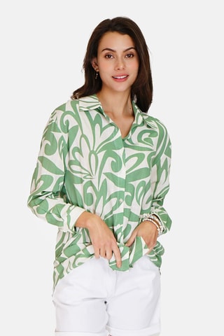 Robe chemise en lin - Vert
