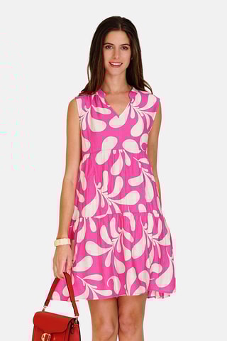 Robe en lin 
Rose