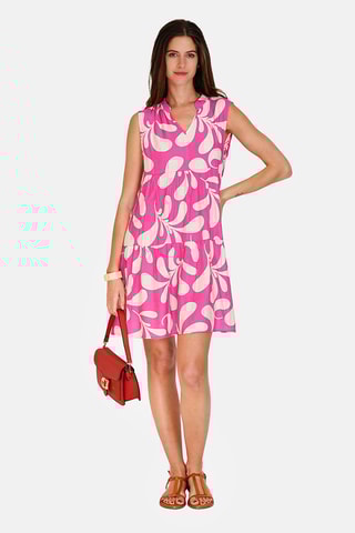 Robe en lin 
Rose