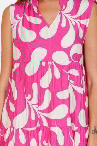 Robe en lin 
Rose