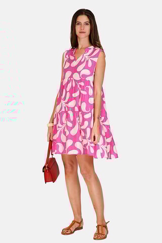 Robe en lin 
Rose