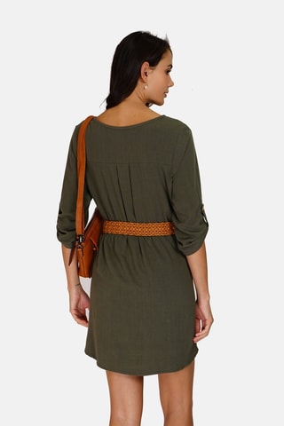 Robe en lin 
Vert