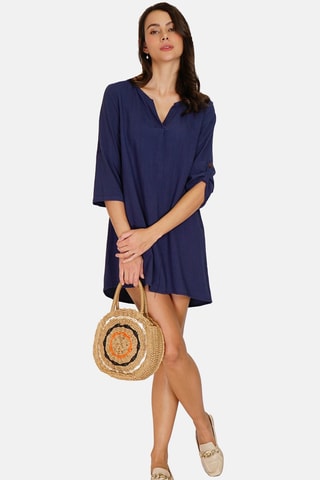 Robe en lin 
Bleu