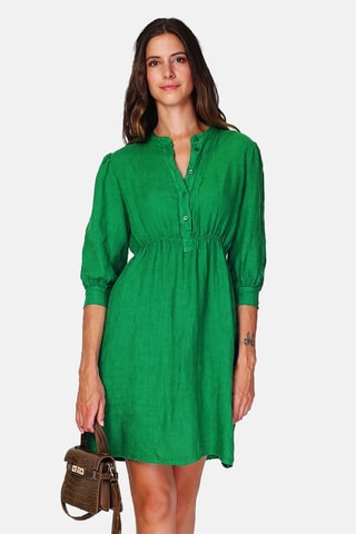 Robe en lin - Vert