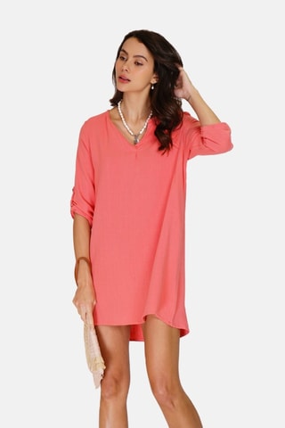 Robe en lin - Rose
