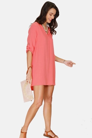 Robe en lin - Rose