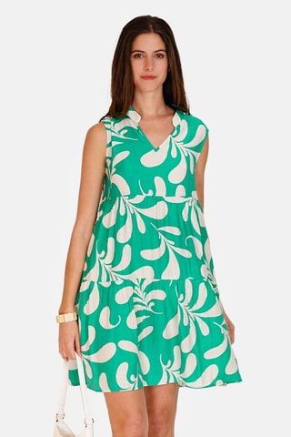 Robe sans manches en lin - Vert