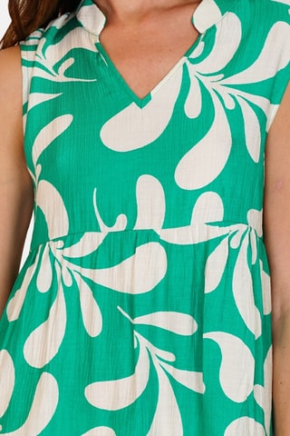 Robe sans manches en lin - Vert