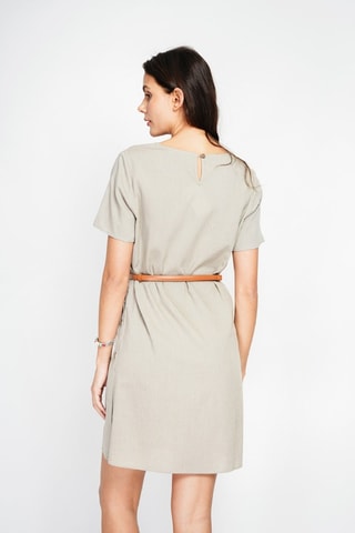 Robe courte en lin - Beige