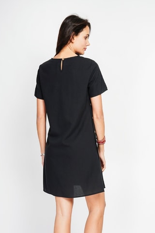Robe en lin - Noir