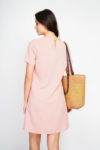 Robe en lin - Rose