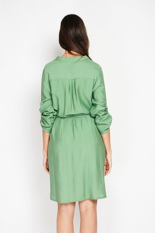 Robe droite en lin - Vert