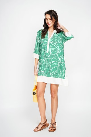 Robe chemise en lin - Vert