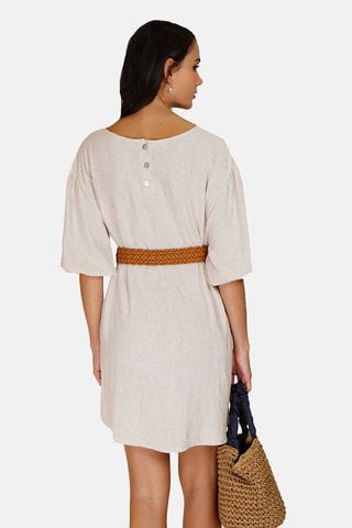 Robe en lin 
Beige