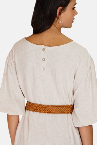 Robe en lin 
Beige