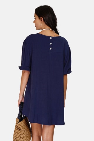 Robe en lin 
Bleu