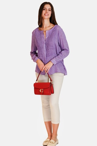 Chemisier en lin - Lilas