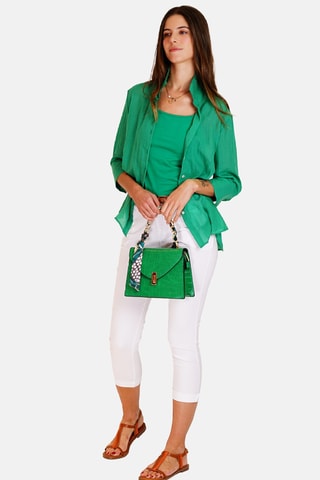 Chemisier en lin - Vert