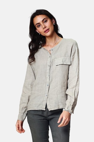 Chemise en lin 
Beige