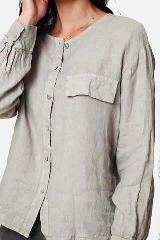 Chemise en lin 
Beige