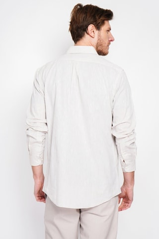 Chemise regular en lin - Beige