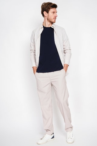 Chemise regular en lin - Beige
