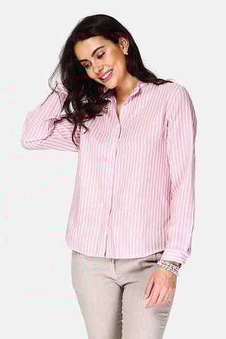 Chemise en lin 
Rose