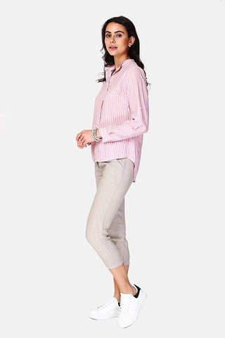 Chemise en lin 
Rose