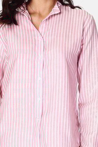 Chemise en lin 
Rose
