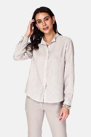 Chemise en lin Beige