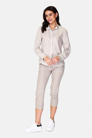 Chemise en lin Beige