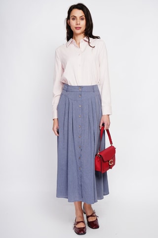 Chemise regular en lin - Rose