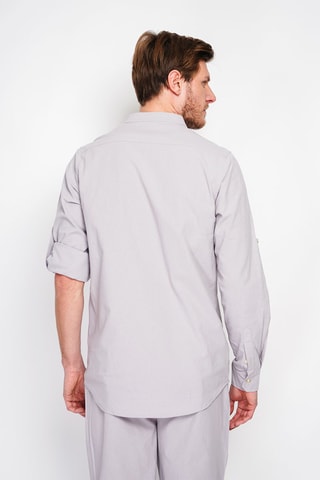 Chemise en lin - Gris clair