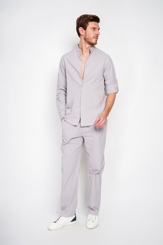 Chemise en lin - Gris clair