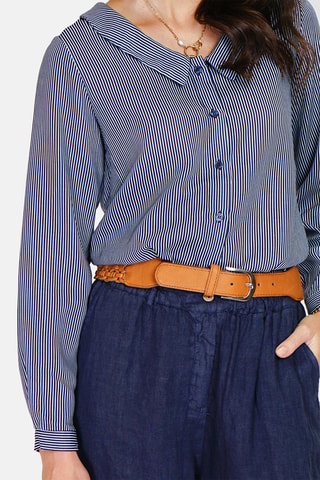 Chemise en lin 
Bleu