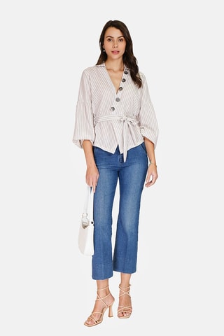 Chemise en lin 
Beige
