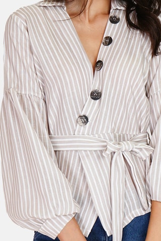 Chemise en lin 
Beige