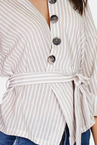 Chemise en lin 
Beige
