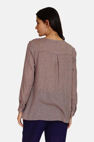 Tunique en lin 
Taupe